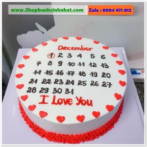 Bánh Sinh Nhật Cuốn Lịch - CL122